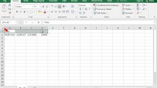 Merge the word Title in the cell range A1:D1 and apply center alignment.