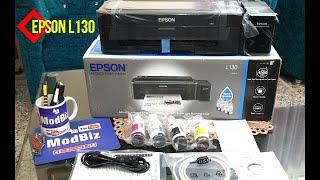 Unboxing + Installation - Epson L130 Single-Function Ink Tank Colour Printer