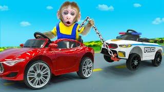 KiKi Monkey drive a Car to do his mission | KUDO ANIMAL KIKI