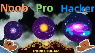 NOOB vs PRO vs HACKER - Idle Orbital Marble | @PocketBear470