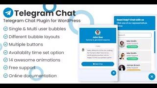 Telegram Chat Support Pro WordPress Plugin By ThemeAtelier