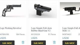 Lego Guns Instructions for Sale by Mistysun266