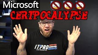 Microsoft RETIRES the MCSA, MCSD, & MCSE Certifications! #microsoft #certpocalypse