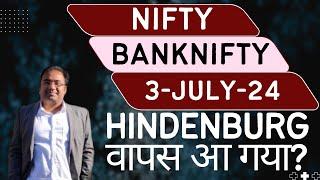 Nifty Prediction and Bank Nifty Analysis for Wednesday | 3 July 24 | Bank NIFTY Tomorrow