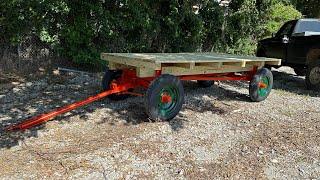 Restoration of a new idea hay wagon