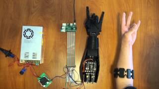 3D Printed Controllable Prosthetic Hand via EMG