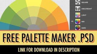 FREE Paletter Maker PSD - Customize your own Color Palettes!