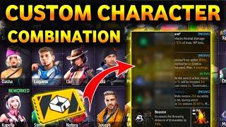 CUSTOM CHARACTER COMBINATION | FREE FIRE CUSTOM CHARACTER COMBINATION | CUSTOM COMBINATION FREE FIRE