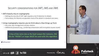 The Parts of JWT Security Nobody Talks About | Philippe De Ryck, Google Developer Expert