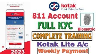 how to complete a kotak 811 account opening & biometric kyc | kotak 811 biometric kyc training live