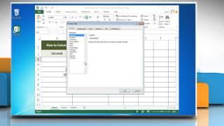 How to convert Seconds to Time in Excel 2013