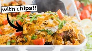 30 minute CRUNCHY Keto Taco Casserole (No egg)