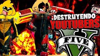 DESTRUYENDO a YOUTUBERS en GTA 5  | MIKECRACK, MIKE EXE, LEÓN PICARÓN, DULLKON