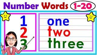 Number Words || Spelling || Learn the number words || 1- 20 || Lesson for kids