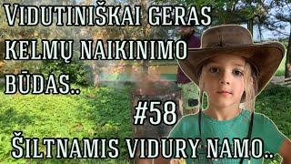 Vidutiniškai geras kelmų naikinimo būdas.. Šiltnamis vidury namo.. #58