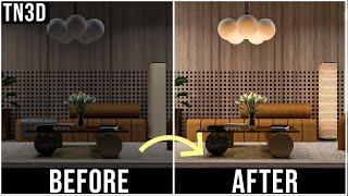 Vray 5 Sketchup Tutorial  | REALISTIC INTERIOR LIGHTING | Rendering Tips You should Know