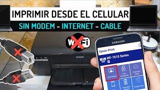 Imprimir directo desde el celular o Tablet | Sin Modem o internet Epson L3150 L4150...