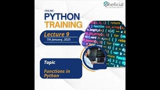 Lec 9: Understanding Functions in Python