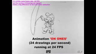 Animation on ONES , TWOS , and THREES compared