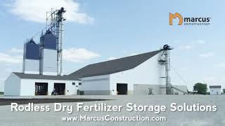 Dry Fertilizer Storage with Free standing Bin Walls