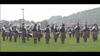 Shotts & Dykehead wins Grade One in a heavy thunderstorm at Gourock Highland Games 2024