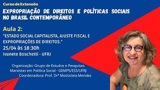 Curso Expro. de direitos e PS: Aula2Estado social capitalista, ajuste fiscal e expro. de direitos