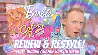 Barbie Color Reveal Peel! ‍️ Mermaid Fantasy Fashion (2021) | Review, Rebody and Restyle!