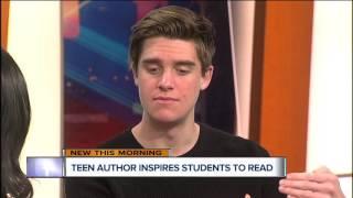 Teen author inspiring reading in others