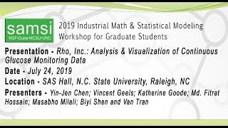 24 July 2019, 2019 IMSM Workshop: Analysis and Visualization of Continuous Glucose Monitoring Da...