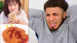 *DISTURBING* Cringey Seafood Mukbang Fails! | REACTION