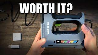 WORKPRO 5 IN 1 STAPLE GUN BRAD Nailer Electric Worth it?