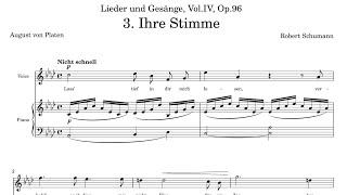 Ihre Stimme (R. Schumann) Op.96-3 in Ab _  Piano Accompaniment