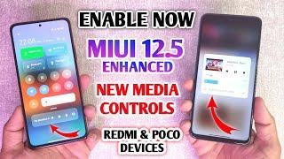 HOW TO INSTALL MIUI 12.5 ENHANCED CONTROL CENTER | ENABLE NEW MEDIA CONTROL IN CONTROL CENTER