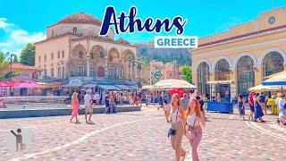Athens, Greece  | Walking in the Footsteps of the Gods | 4K Walking Tour