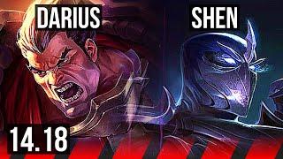 DARIUS vs SHEN (TOP) | 8/0/6, Legendary, 600+ games | NA Challenger | 14.18