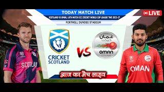 Scotland vs Oman || 16TH ODI Match Live SCO vs OMN Live Commentary CWC League-II 2023-27 #live