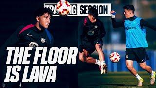  Unmissable! Epic AERIAL RONDOS! The Ball can't touch the Ground!  | FC Barcelona Training 