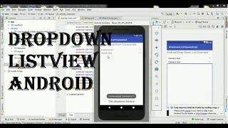 Create Dropdown ListView Android studio example