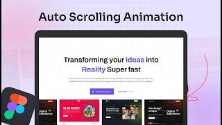 How to prototype Auto Scrolling Animation in Figma - Expert Azi