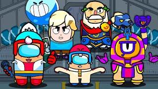 Janet, Bonie, Otis, Sam, Gus (compilation #13) ◉ funny animation Brawl Stars in Among us