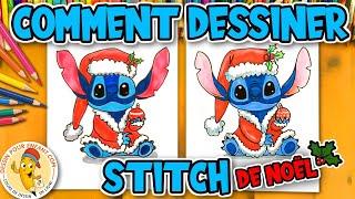 Comment Dessiner STITCH en Père Noël