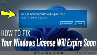 Your Windows License Will Expire Soon on Windows 11 | How To Fix License Will Expire Soon