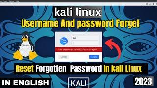 How to Reset Forgotten Password And Username on Kali Linux 2023 #kalilinux