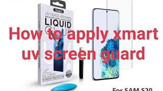 How to apply xmart uv screen guard!#youtube #screenguard #temperedglass #screenguardmaster