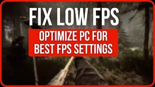 Sons of The Forest Low FPS Fix | Optimize Your PC: Sons Of The Forest BEST FPS Settings