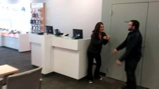 Sprint Girl Loses Bet