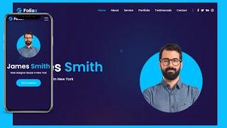 How To Make A Portfolio Website Using HTML CSS JS | Complete Responsive Website Design