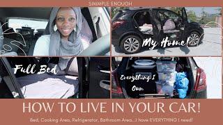 Car Tour | Living in my Car Full Time | How to Live in Your Car 101