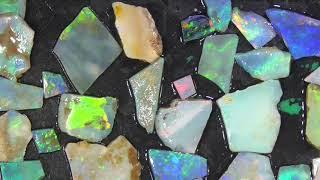 Slices of opal for doublet/triplet, - Lightning Ridge, Australia, opalshop.com.au - Ro1079