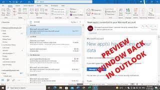 How to Add Preview Pane in Outlook | How To Show Preview Window In Outlook